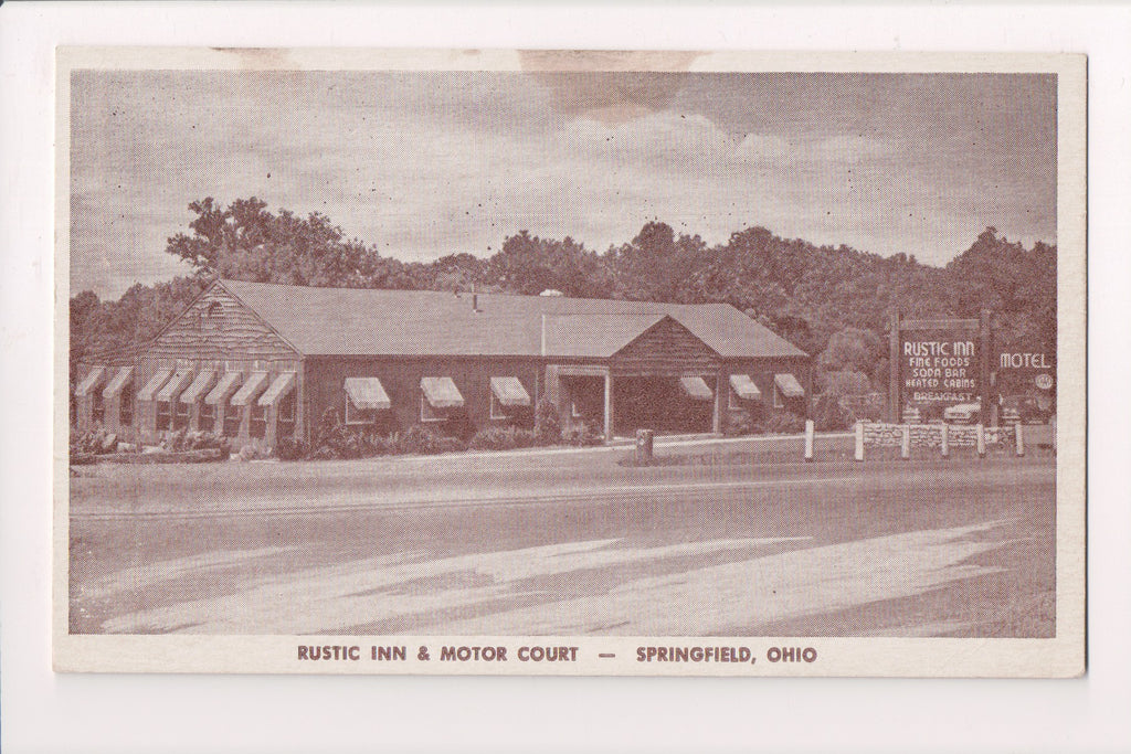 OH, Springfield - RUSTIC INN and MOTOR COURT - US Route 40 West - 400068