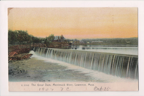 MA, Lawrence - Merrimack River - the Great Dam - 400069