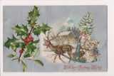 Xmas postcard - Christmas - Santa in White - 400480