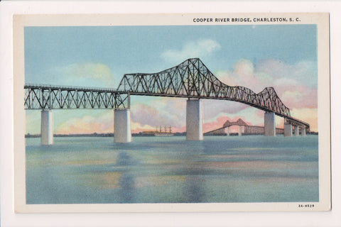 SC, Charleston - COOPER RIVER BRIDGE from side postcard - 400521