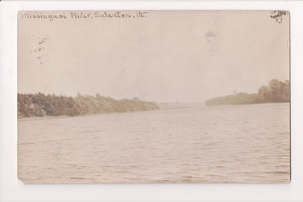 VT, Swanton - Missisquoi River - @1909 RPPC postcard - 500011
