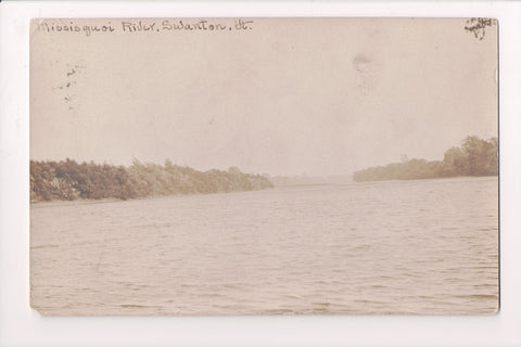 VT, SWANTON - Missisquoi River - @1909 RPPC postcard - 500011