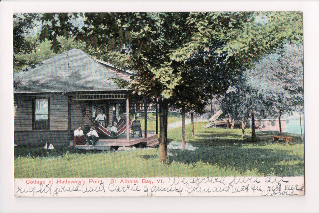 VT, ST ALBANS BAY - Hathaways Point, Cottage with people, hammock - 500012
