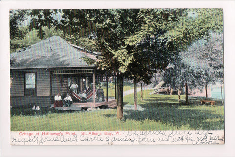 VT, ST ALBANS BAY - Hathaways Point, Cottage with people, hammock - 500012