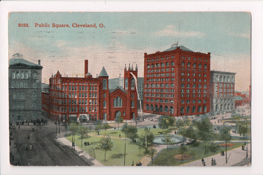 OH, Cleveland - PUBLIC SQUARE @1910 postcard - 500052
