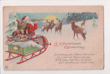 Xmas postcard - Christmas - Santa on Sleigh - 500140