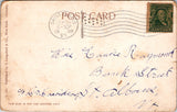 VT, Fairfax Falls - view of the falls, buildings, culvert? - 1908 postcard - 500259