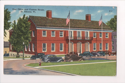 VT, ST ALBANS - Post Office and Custom House - postcard - 500272