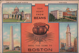 MA, BOSTON - Souvenir Folder - Curt Teich @1937 - 500380