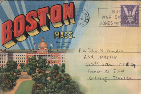 MA, BOSTON - Souvenir Folder - Curt Teich @1937 - 500380