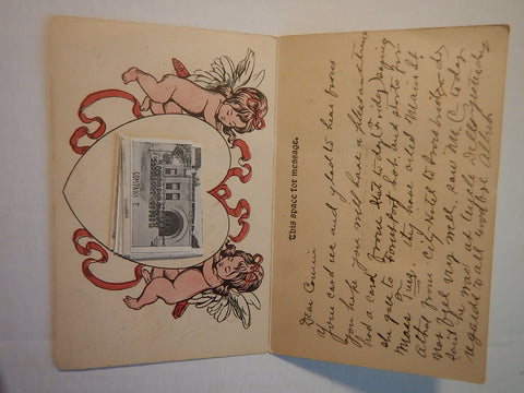 MA, Orange - sectional card, fold out mini views inside - M Tichnor pub - 500394