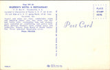 SC, Hardeeville - Warrens Motel, Restaurant postcard - 500543
