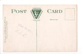 MA, Malden - Middlesex Falls bridge, man postcard - 500678
