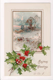 Xmas - Christmas Greetings - @1907 postcard - Winsch type back - 501080