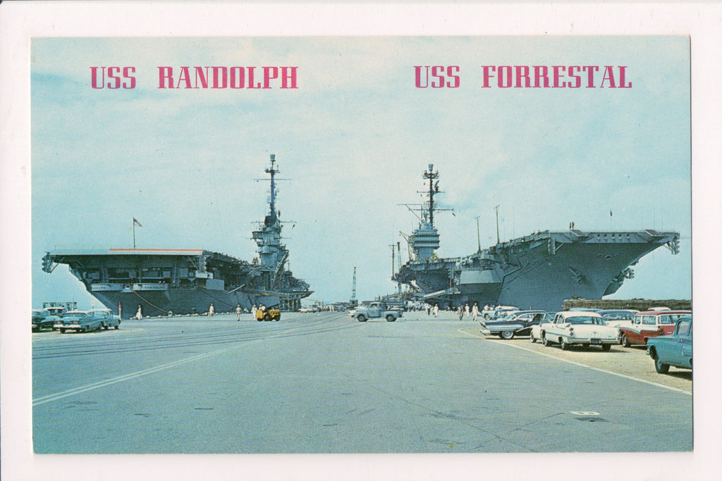 Ship Postcard - RANDOLPH, USS + FORRESTAL, USS - 501123