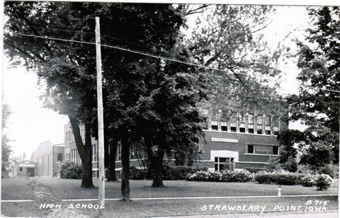 IA, STRAWBERRY POINT - High School - RPPC - D04308