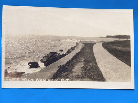 RI, NEWPORT - Cliff Walk closeup RPPC (original SOLD) E05001
