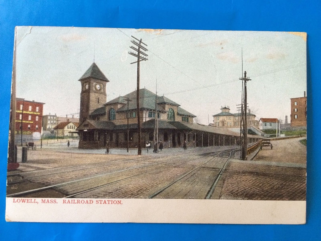 MA, Lowell - Railroad Station, Train Depot postcard - H15030