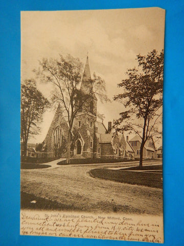 CT, NEW MILFORD - St Johns Episcopal Church - Frank E Soule card - D08062