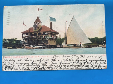 RI, PAWTUXET - Rhode Island Yacht Club (original SOLD) D07104