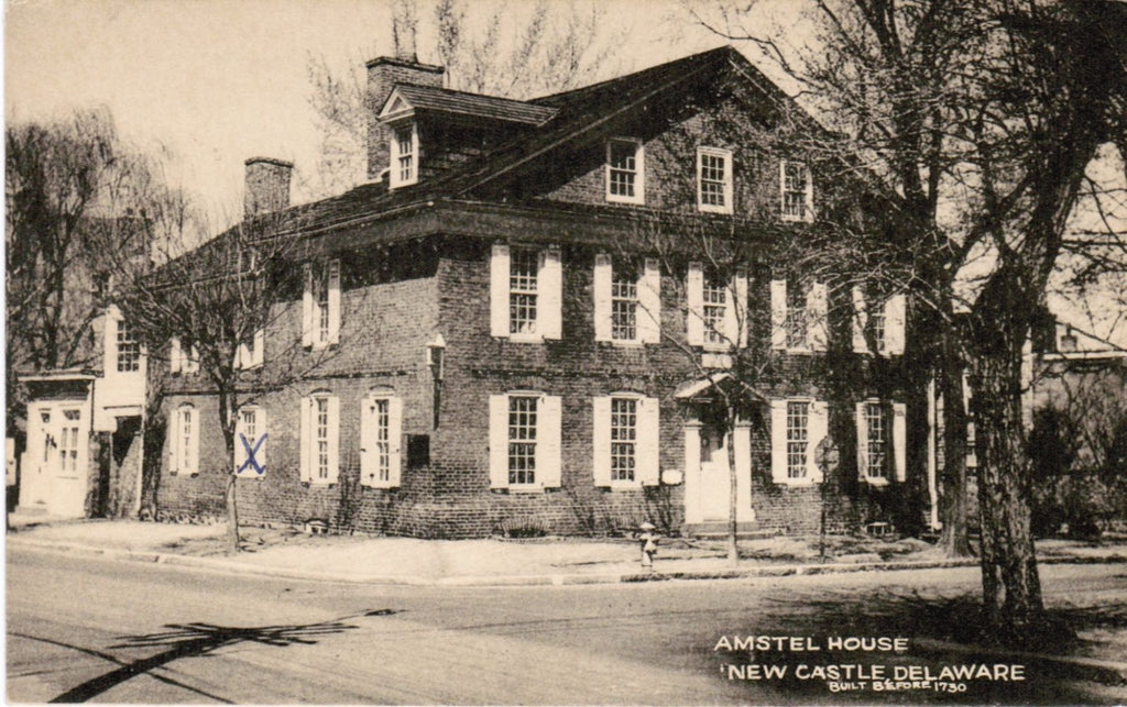 DE, NEW CASTLE - Amstel House closeup, Tecraft Co postcard - F09284