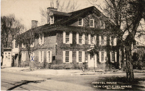 DE, NEW CASTLE - Amstel House closeup, Tecraft Co postcard - F09284