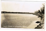 OK, CLEVELAND - shoreline of lake - RPPC - B06301