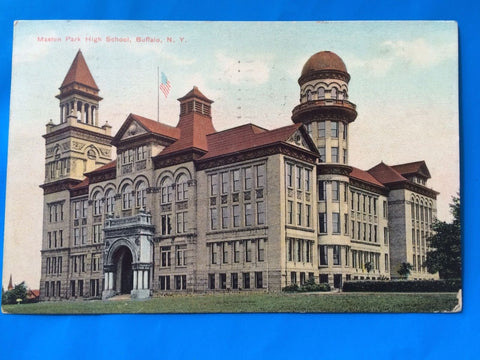 NY,  BUFFALO - Masten Park High School - F F Rick postcard - H15042