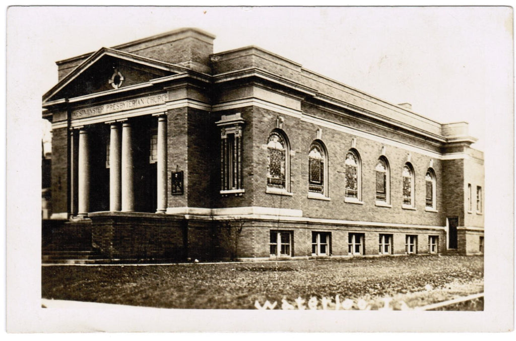 IA, WATERLOO - Westminster Presbyterian Church - RPPC postcard - R00303