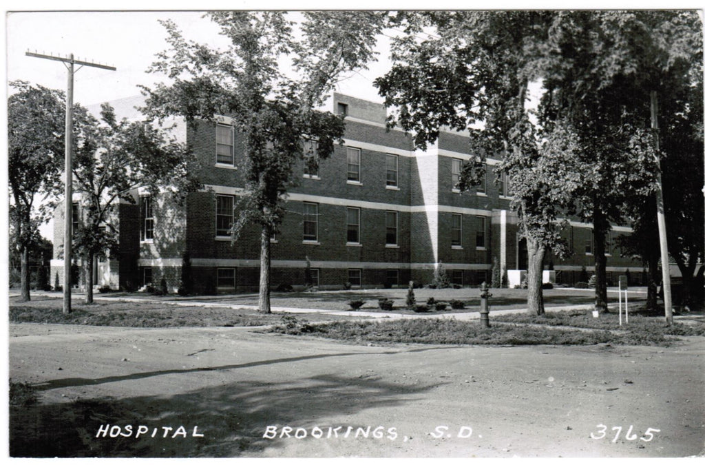 SD, Brookings - Hospital - L L Cook RPPC postcard - R00384