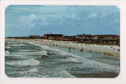 SC, Myrtle Beach - view down the beach, incl buildings postcard - 605222