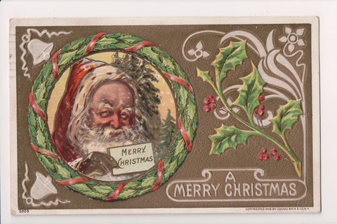 Xmas postcard - Christmas - Santa in Hood - J Bien - 606232