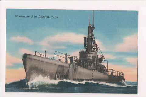 Ship Postcard - Submarine, US - above water - 800141