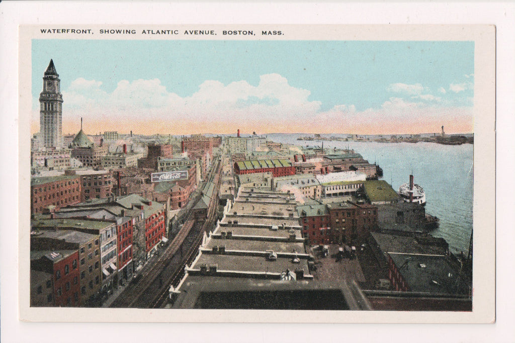 MA, Boston - Atlantic Ave, waterfront - Coca Cola sign - 800162