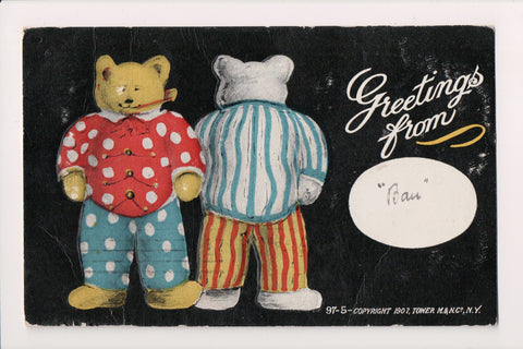 Animal - Bear or Bears postcard - 97-5 Tower M and N Co - 800415