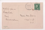 Easter postcard - girl riding a lamb - Art de Vienne #429 - 800451