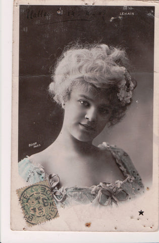 People - Female postcard - Pretty Woman - Boyer RPPC - LEKAIN - 800717