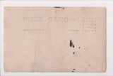 Military Man in uniform - posing on horse - RPPC - 800870