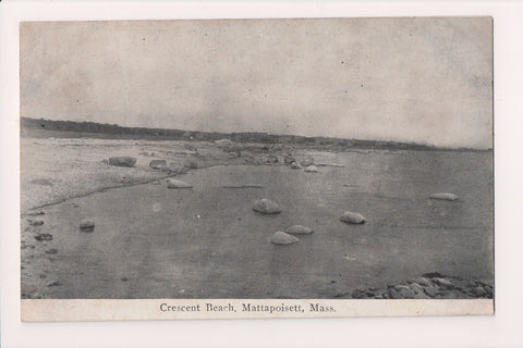 MA, Mattapoisett - Crescent Beach scene postcard - 801011