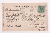 CA, LOS ANGELES - Eastlake Park, gazebo, man - Newman postcard - A04099