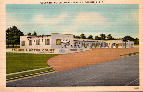SC, COLUMBIA - Columbia Motor Court postcard - A04179