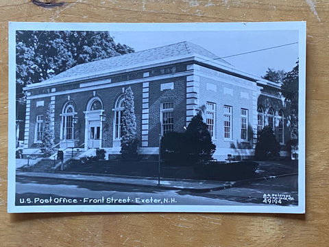 NH, EXETER- US Post Office, PO RPPC postcard - A05176