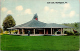 VT, BURLINGTON - Golf Club bldg, man, horse - 1912 postcard - A06519