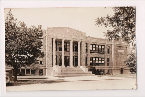 CA, RED BLUFF - High School  closeup - 1936 RPPC postcard - A06899