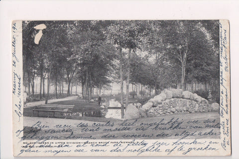 NJ, NEWARK - Branch Brook Park scene postcard - A06936