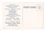 NJ, Newark - Friedmans Music Shop - Curt Teich postcard - A06937