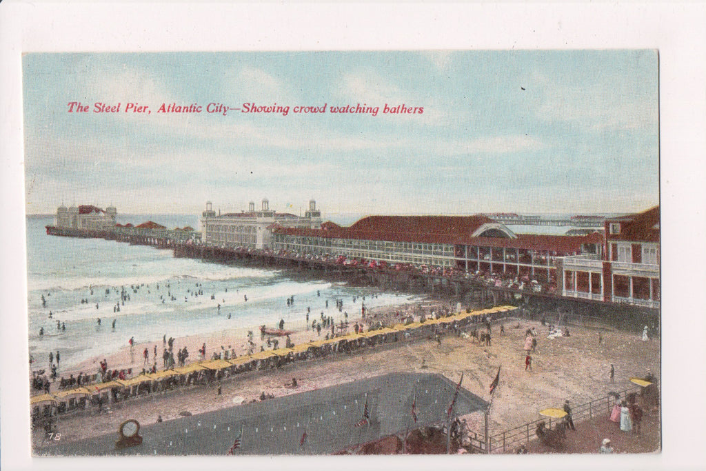 NJ, ATLANTIC CITY - James' Salt Water Taffy advertising (original SOLD) A06939