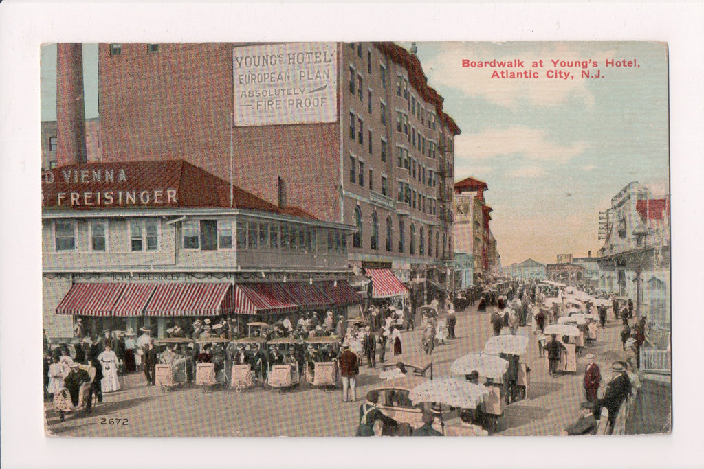 NJ, ATLANTIC CITY - Youngs Hotel, Old Vienna rest (original SOLD) A06948