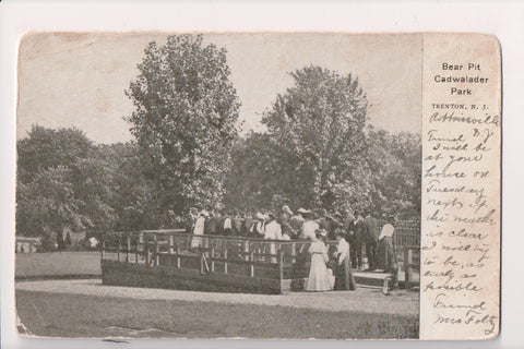 NJ, TRENTON - Cadwalader Park Bear Pit (original SOLD) A06949