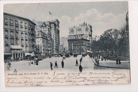 NY, NEW YORK CITY - Broadway and 23d St, signs - A07133